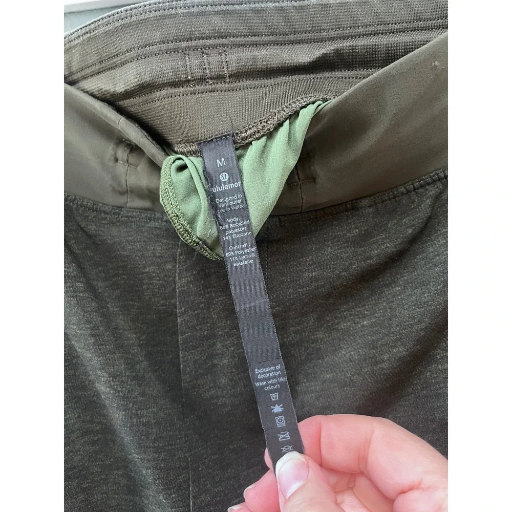 Lululemon Men's T.H.E.‎ Linerless Workout Shorts Forest Green Size  M Athletic
